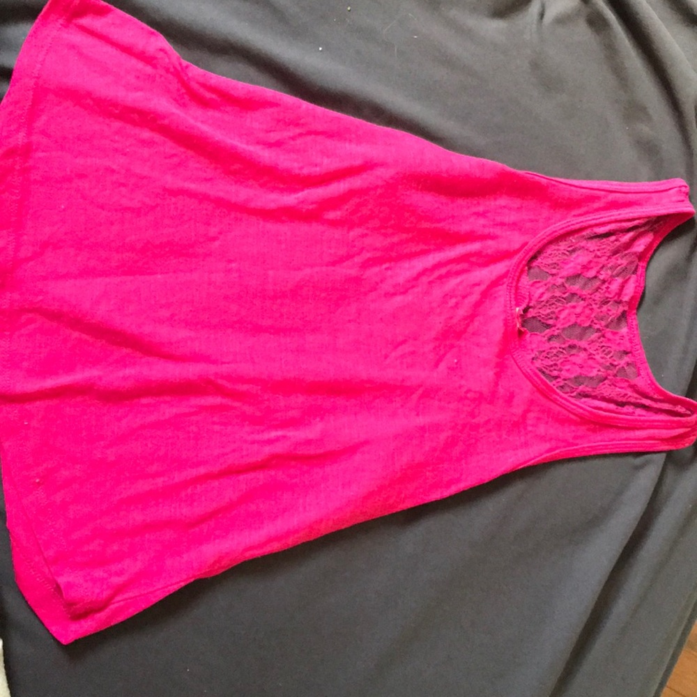 Medium pink boutique tank top